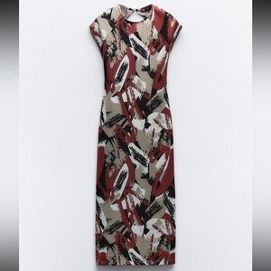 Jacquard Bodycon Dress
